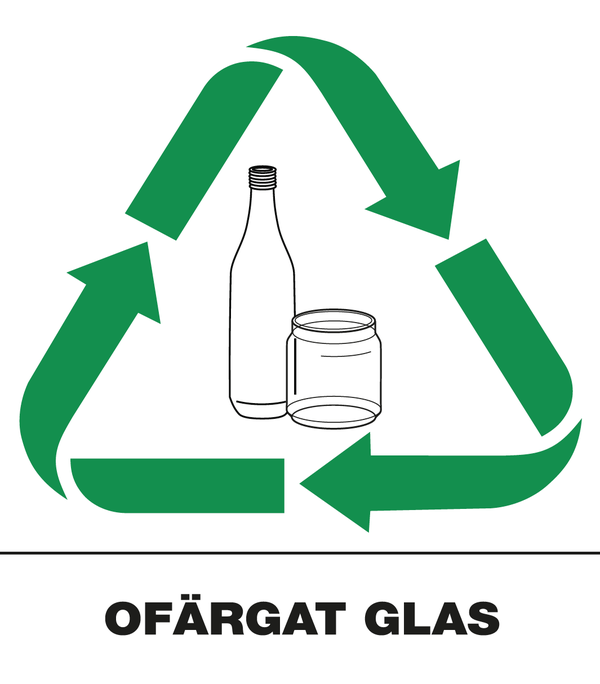 Dekal Ofärgat glas